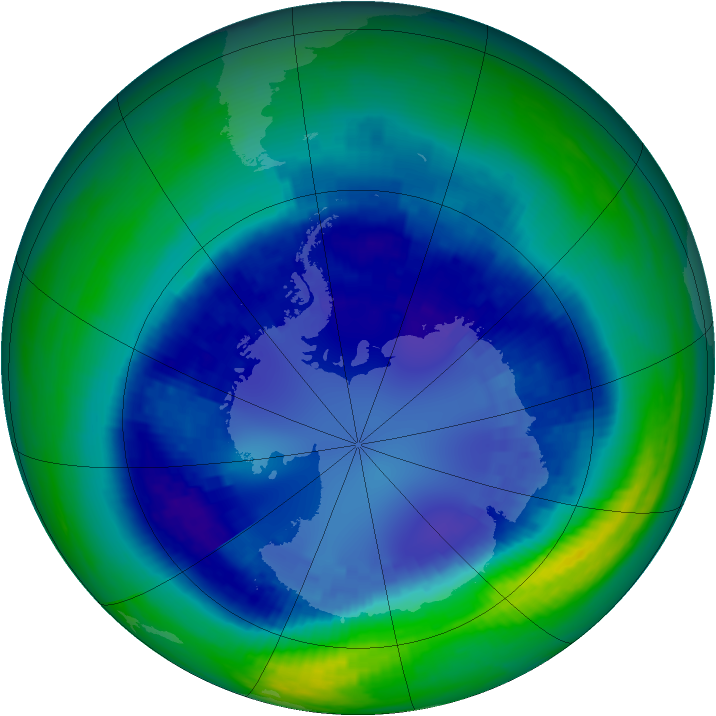 Ozone Map 2003-08-30